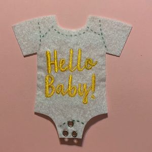 American Crafts 5 packs with 3 in each pack 15 Hello Baby stickers